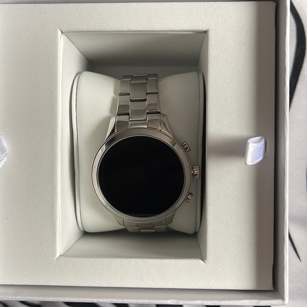 Silver Michael Kors smartwatch
